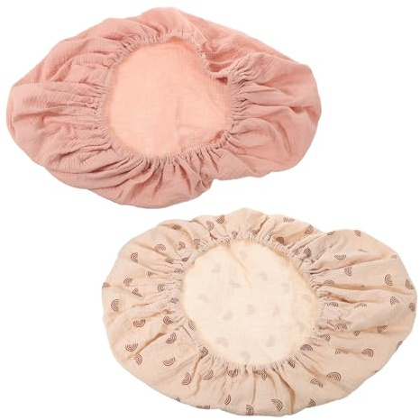GALPADA Weiche und Atmungsaktive Baumwoll Wickeltisch Auflage 2 Stück für Neugeborene Jungen Universelle Passform für Warme Innenräume im Sommer