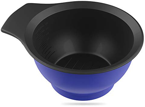 Segbeauty Hair Color Mixing Bowl, Salon Pro DIY Hair Dye Hair Coloring Plastic Bowl for Barbershop Hairdressers, Sturdy Hair Tint Cup for Ombre Hair Long Hair Short Hair Human Hair - Royal Blue