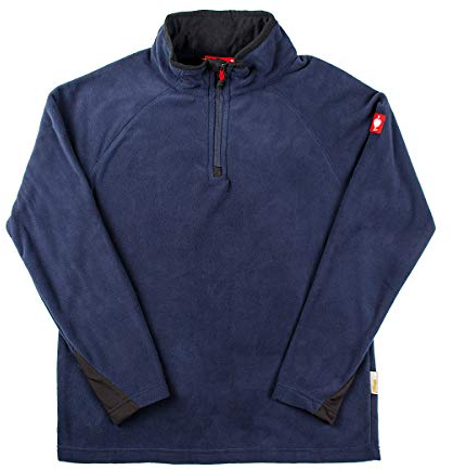 Engelbert Strauss Herren Fleecepullover Troyer dryplexx Micro, Farbe:dunkelblau, Größe:L