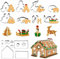 FantasyDay Casa di Marzapane Formine per Biscotti in Acciaio Inox, 18 Pezzi Taglierine del Biscotto Coppapasta Stampini Biscotti - Cookie Cutter per Cucina Pasticceria Dessert Decorazioni in Fondente