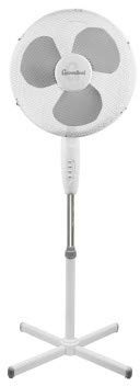 Groundlevel Air Cooling Any Room 16 Inch Upright Oscillating Pedestal Fan With Tilting Head And 3 Speed Settings, Colour Grey