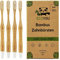 EcoYou Bambus Zahnbürsten 4er Set mittel - Nachhaltige Holzzahnbürste vegan