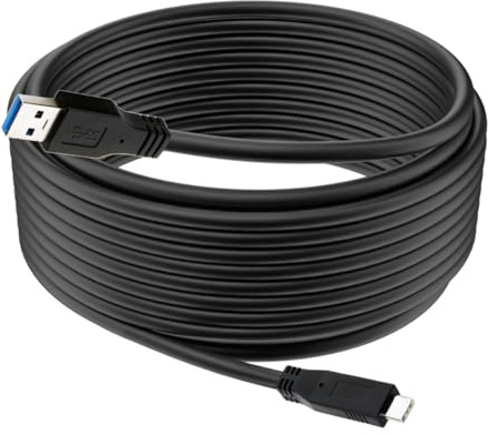 xiwai USB-3.1-Typ-C-Stecker auf USB-3.0-Typ-A-Stecker, Datenkabel GL3523, Repeater-Kabel für Tablet, Telefon und Festplatte, 5 m, 5 m