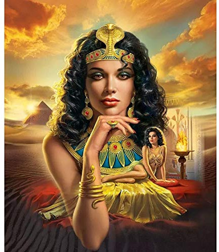Yingxin34 Puzzle 5000 Teile, Ägyptische Frau Impossible Puzzle, Geschicklichkeitsspiel für die ganze Familie, farbenfrohes Legespiel, Erwachsenenpuzzle ab 14 Jahren-61.61x41.53 Zoll (156.5 x 105.5cm)