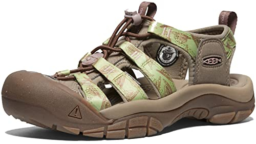 KEEN Damen Newport H2 Closed Toe Water Sandalen, Smokey Bear/Estragon, 36 EU