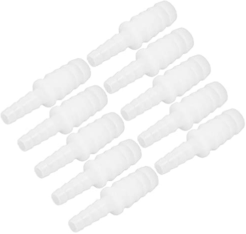 Kit de accesorios de manguera de plástico, juego de conectores universales con púas para suministro de agua de riego de acuarios, peceras y jardines, 10 piezas de material PE.