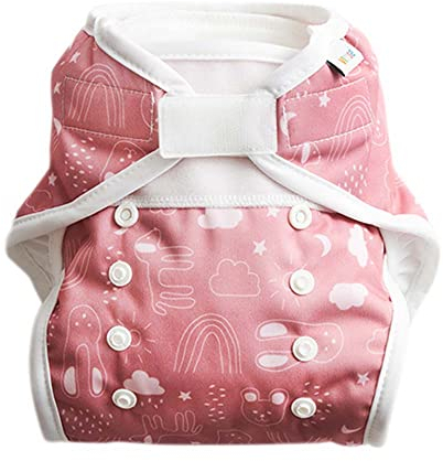 ImseVimse All-In-Two Windelüberhose+Einlagen, Rusty Pink Teddy