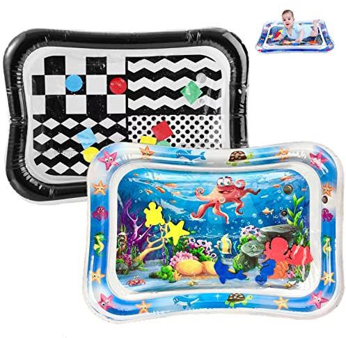 PandaEar Water Mat for Infants and Toddlers, Tummy Time for 3 6 9 Months Girls and Boys