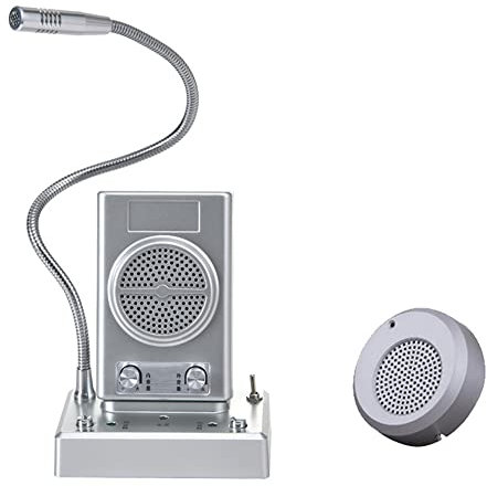 Sistema de intercomunicación bidireccional, interfono de Contador de Ventana de Seguridad, Altavoz Externo de comunicación Zero-Touch para mostradores de Bancos, Tiendas, restauran
