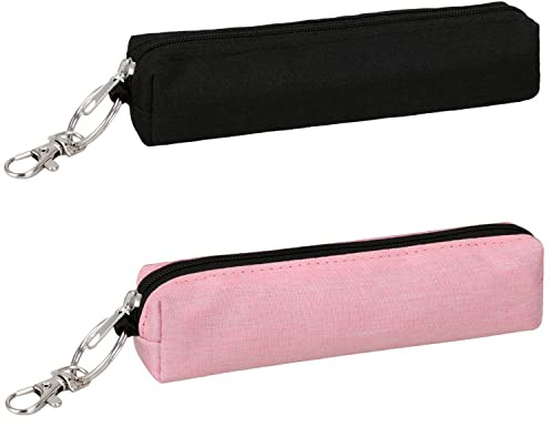 Meiiy Mascara Holder Eyelash Serum Sleeve Pouch Lash Essential Holder Portable Bag With Hook Gift for Women (2pcs)