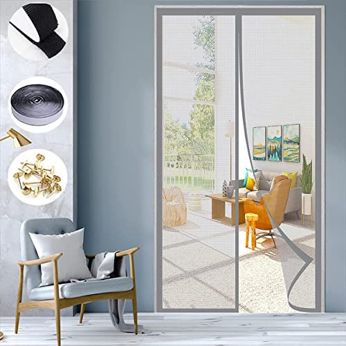 KZhanmy Fliegengitter BalkontüR, Fliegengitter TüR Insektenschutz,Magnet Fliegengitter,Automatisch Geschlossen, Anti-Moskito-Vorhang FüR BalkontüR Und TerrassentüR