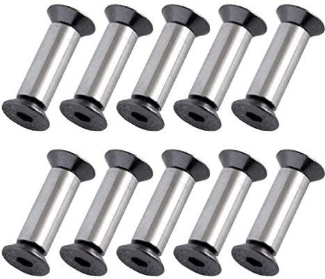 YFS Linsenkopfschrauben mit Innensechskant für 5 mm Griff Bolzen Nieten mit Messergriff 10 Stück/Set Bolzen Nieten mit Messergriff YFS Flachkopfmesser