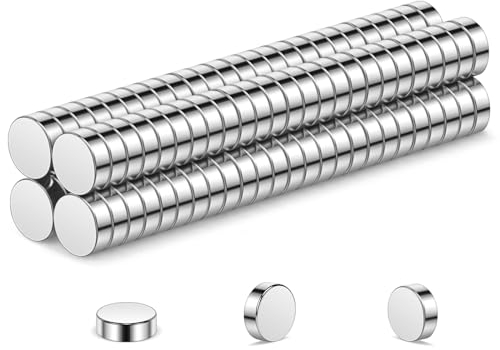 Wukong Neodym Magnete Kleine Magnete, 3x1mm | 100 Stück Mini Stark Magnet für Whiteboards, Handwerk, Büro, Kühlschrank, DIY