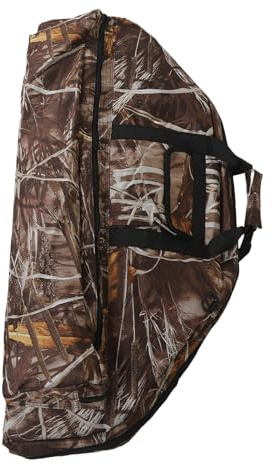 Dilwe Bolsa de Compuesto, Bolsa de Lona de 95 Cm, Bolsa de Compuesto de Gran Capacidad, Ligera, Portátil con Bolsillo para Flechas (Camuflaje)