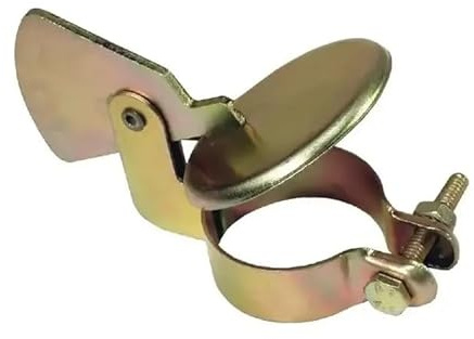 cyclingcolors Clapet pot échappement anti pluie bouchon tracteur diamètre 38mm (34mm - 42mm) compatible john deere argent tube capuchon protection étanche