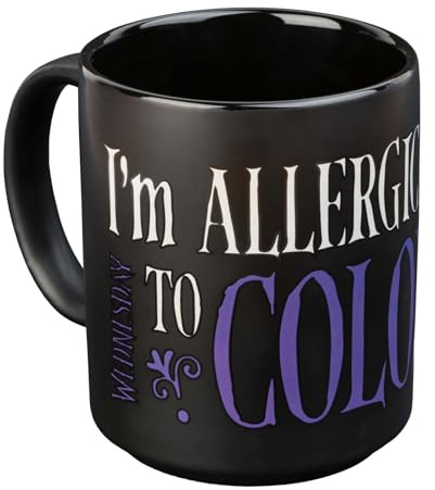 Grupo Erik Ceramic Mug - Wednesday Addams Gifts | 11.8 oz - 350 ml Coffee Mug Tea, Cool Mugs and Cups | Wednesday Gifts Under 10 Pounds