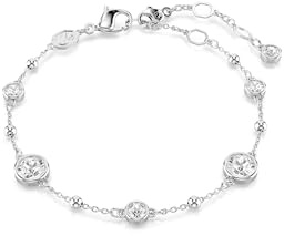 Swarovski Imber armband, rund skuren, vit, Rhodium pläterad