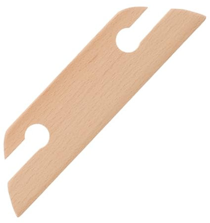 NUOBESTY Holzwebstuhl Werkzeugset Für Handarbeit Abgeschrägtes Webschiffchen Aus Buchenholz Für Projekte Zum Weben Von Armbändern Kopf Und Tragetaschen