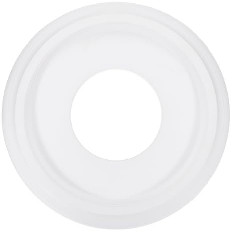 PATIKIL Ceiling Medallion, 10 OD x 4 ID PU Decorative Ceiling Light Medallion Chandelier Medallion Traditional Ceiling Light Cover Plate for Ceiling Light Fixtures Fans, White