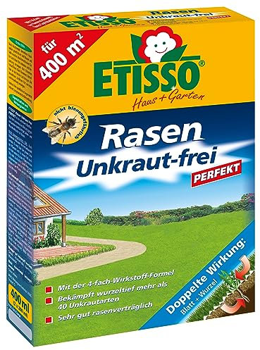 Etisso Rasen Unkraut-frei Perfekt 400 ml Rasenunkraut Unkrautvernichter Herbizid Rasenunkrautfrei Rasenverträglich