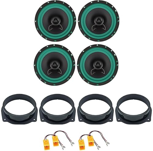 IPNOSIS Kit 4 Casse IP-01165 per Fiat Stilo (5P) con 2 Supporti Anteriori, 2 Supporti Posteriori e 4 Connettori