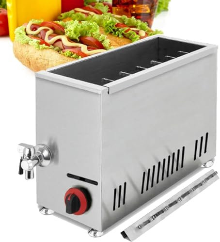 FLTRGO Freidora de palitos para Hot Dogs con Queso Totalmente automática, máquina para Hot Dogs con Queso, Temperatura Ajustable, freidora a Gas para restaurantes, Tiendas, hogares, etc~/