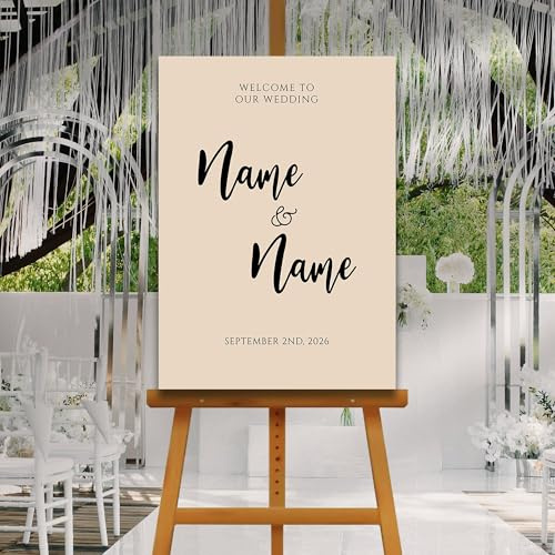 Muted Welcome Wedding Sign, Custom Colours, A1, A2, A3 or A4, Minimalist Wedding Welcome Sign, Modern Welcome Sign, Modern Calligraphy Sign