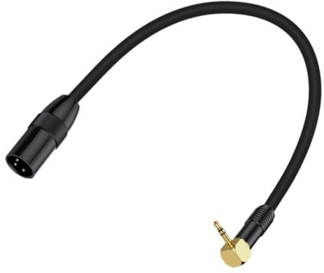 Cable adaptador de cable macho a macho de 3,5 mm en ángulo recto para tabletas y portátiles activos