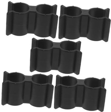 BELLIFFY 5pcs Double Hose Connector Double Pipe Clamp Set Pipe Clamps for Rv Yacht Clips
