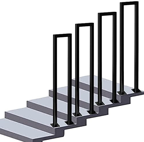 MEILISHAOMEI Gartenhandläufe für Außentreppen, schmiedeeiserne Treppengeländer-Handläufe für Außentreppen, Handlauf-Lattenbalustrade für Terrassenbeläge (Größe: 35 cm (1,1 Fuß))