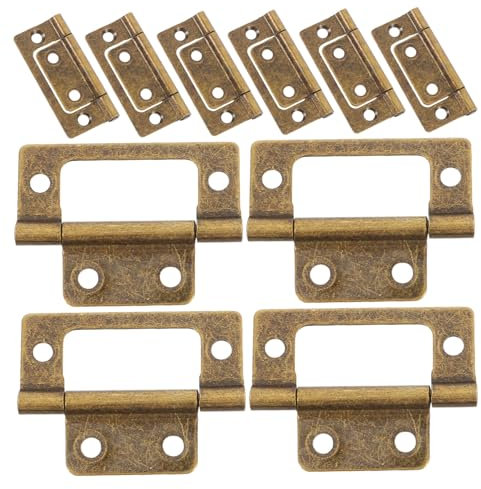 Lot de 12 Charnières pour Armoire en Fer, Petites Charnières