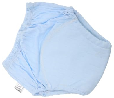 Neugeborenen Babywindelhose aus Reiner Baumwolle, Atmungsaktiv Blau | Wiederverwendbar und Waschbar, Bequeme Passform für Babys, als Trainingshose für Kleinkinder Geeignet