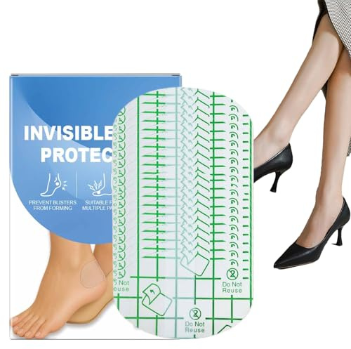 Pruojhw Parches Protectores Para Talones,Protectores Plantares Adhesivos Invisibles | Prevención de Ampollas con Diseño Ultrafino para Uso Diario de Amigos, Parejas y Compañeros de Trabajo