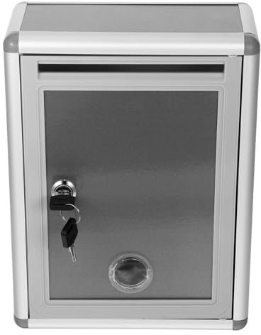 LIFKOME Wall Mounted Lockable Mailbox Outdoor Front Mail Box Slot for Public Complaints and Suggestions