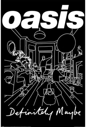Pyramid International Oasis (Definitely Maybe Art) Maxi Poster – Official Oasis Wall Art Print for Music Fans – 61cm x 91cm Decorative Poster for Bedroom, Studio or Dorm Room