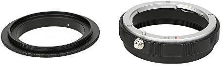 Keabroir 55mm Metal Macro Reverse Adapter Ring Manual Focus Camera Mount Lens Converter + Rear Lens Mount Protection Ring Compatible with Sony Alpha E NEX Mirrorless Camera and Lens NEX-55K