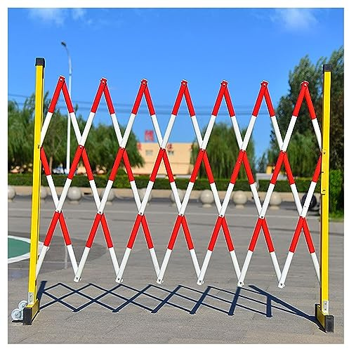 Expandable Security Gate Mobile Parking Barricade, Industrial Expanded Metal Barricade, Decorative Garden Fence, Portable Scissor Gate For Outdoor Road Garage Construction