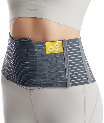 gagaiuco Nabelbruchbandage & Leistenbruch Bandage als Bauchbinde. Bauchgurtel für nabelHernie. Leistenbruch Bandage | Hernie Bauch Gürtel für Frauen & Männer(L/XL)