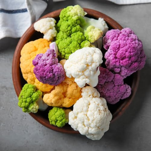 coliflor sostenibles semillas de coliflor trepadoras exóticas semillas de jardín variedades raras antiguos interior, 100semillas