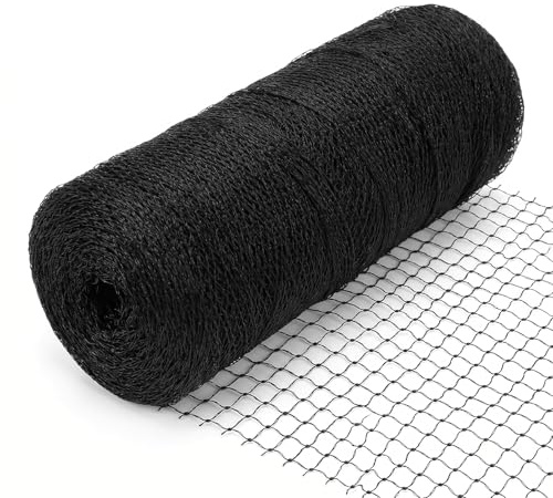 BEELUKY 10 m x 10 m Filet Anti Oiseaux, Filet Poulailler Noir, Filet Protection Oiseaux Filet Anti Pigeon RéUtilisabl pour Protéger Jardin Cerisier et Fraisier du Préjudice(Mailles 5 X 5 cm)