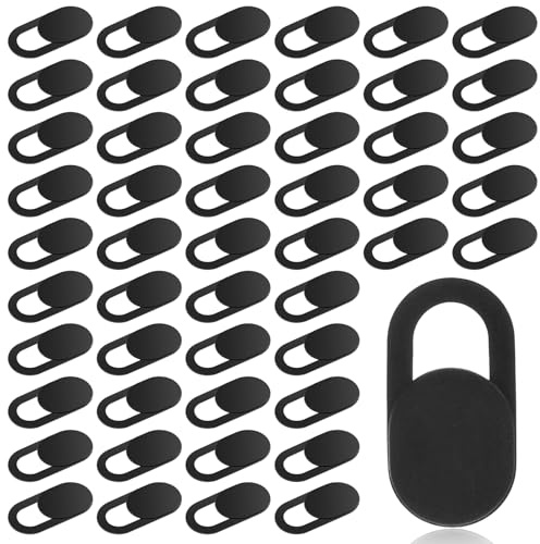 cobee 50PCS Webcam Cover Slide Laptop Camera Cover Slide Black for Phone | Ultra-Thin, Universal, Phone Cameras Covers, Camera Privacy Covers, Slides, Protect Your Privacy, and Security, Laptop