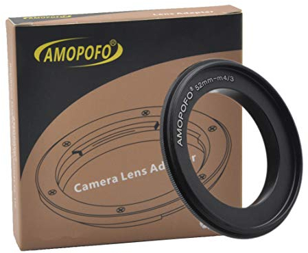 52mm Filter Thread Macro Reverse Mount Adapter Ring,For Olympus M4/3 Camera LUMIX GX7 GF6 GH3 G5 GF5 GX1 GF3 G3 Olympus OM-D E-M1 E-M5 E-PL6 E-P5 DSLR Cameras