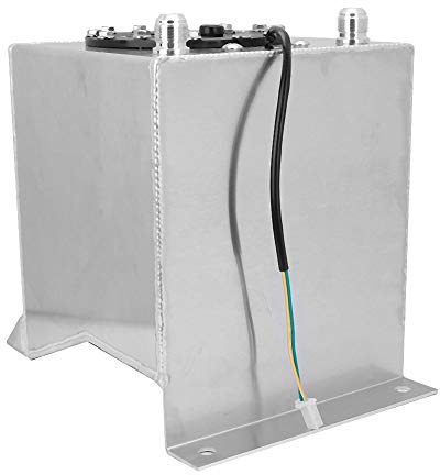 Réservoir d'essence pour pile à combustible 2,5 gallons/9,5 L universel en alliage d'aluminium Réservoir d'essence pour pile à combustible Accessoire de voiture automatique