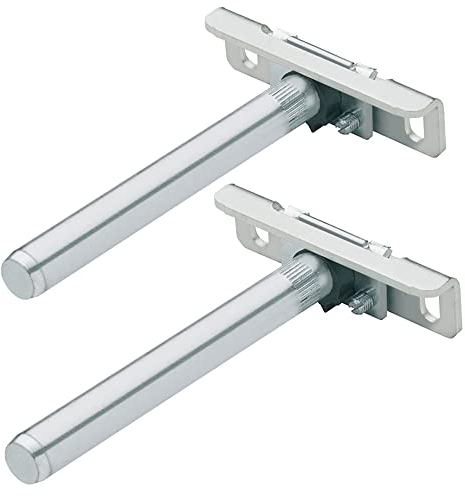 Gedotec Tablarträger Regal-Halterung verstellbar | 2 Stück Regalhalterung unsichtbar mit Tragkraft 180 kg | HEAVY FIX | Regal-Bodenträger aus Stahl - Regalträger | Fachboden-Träger für Wand-Montage