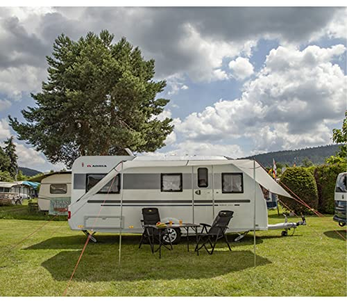 Voile d'ombrage Maurice XXL 560 x 300 cm – Auvent pour caravane, camping-car, bus