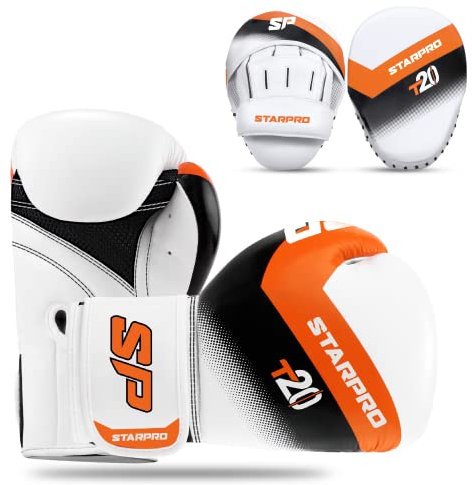 Starpro | T20 Boxhandschuhe & Box Pratzen für Harte Schläge & schnelles K.O. | Boxhandschuhe Männer, Boxhandschuhe Damen, Box Handschuh Herren, Boxen Sport, Box Training, Box Handschuhe, Boxing Gloves