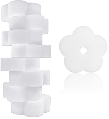 BEIIEB 8 pièces éponge Absorbant l'huile, éponge absorbante pour Bain à remous, éponge à écume, Outil de Nettoyage de Piscine, Nettoyeur de Spa pour Bain à remous, Piscine, Spa (Forme de Fleur)