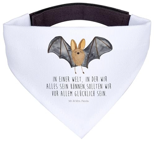 Mr. & Mrs. Panda Hundehalstuch L Fledermaus Flügel - Geschenk, Bandana Für Hunde, Hundeschal, Lustige Sprüche, Halstuch, Hund