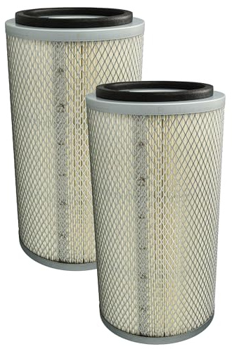 vhbw 2X Filterpatrone kompatibel mit ZionAir SB120A 1200L, SB35A 350L, SB420AB 420L Sandstrahlkabine - Papier-Filter mit Maschengitterkorb