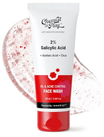 Chemist at Play 2% Salicylic Acid Face Wash For Oily Skin with Niacinamide | Prevents Acne & Removes Excess Oil | Sulphate Free, Anti Acne Face Cleanser | For Men & Women | 100 ml